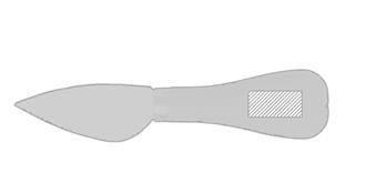 Plateau avec accessoires à fromage en bambou Maji - Impression sur manche couteau