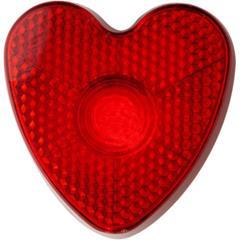 OBG PUB - Réflecteur en cœur avec lampe flash et clip Eureka