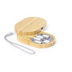 OBG PUB - Set chargeur sans fil 15W en bambou poli Tatium