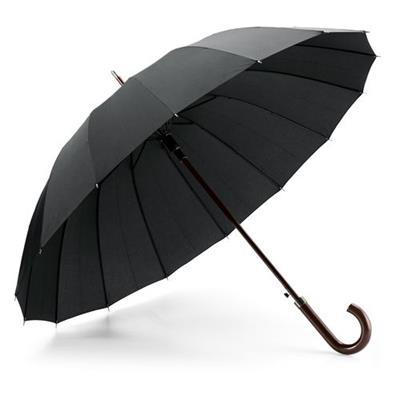 Parapluie ergonomique de grande taille Hedier Noir