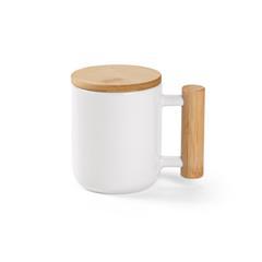 OBG PUB - Mug élégant en porcelaine et bambou 380 ml Amina