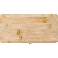 OBG PUB - Boîte à outils de 27 pièces en bambou Elmaga