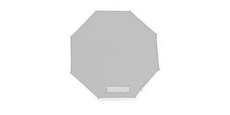 Parapluie élégant à ouverture automatique Michelli - Impression 7ème pan du parapluie