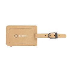 OBG PUB - Étiquette pour bagages en cuir recyclés Binome