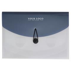 OBG PUB - Pochette format A4 en PP à 4 compartiments Corail