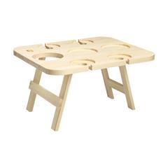 OBG PUB - Table à vin pliable en bois de pin robuste Kresta