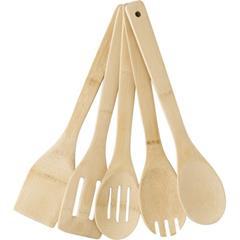 OBG PUB - Spatules en bambou de Couleurs brun Bunny