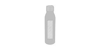 Bouteille sport 700 ml avec boucle métallique Harp - Marquage Recto