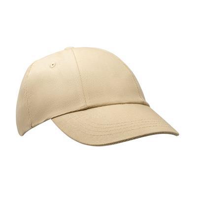 OBG.PUB - Casquette à six panneaux en 100% coton Diria Beige Casquette à six panneaux en 100% coton Diria Beige