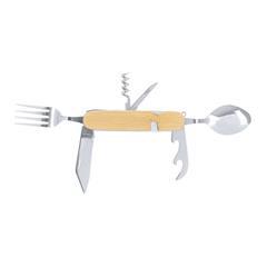 OBG PUB - Set Couverts multifonctionnel en acier inox Protec