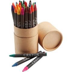 OBG PUB - Tube de 30 crayons gras en bois Gabon