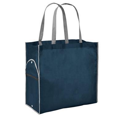 Sac pliable en non tissé publicitaire Perrène Bleu marine