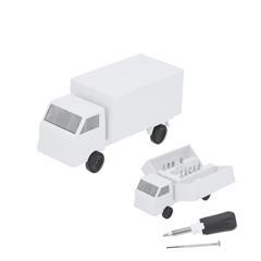 OBG PUB - Set d'outils avec étui en forme de camion Etincera