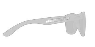 Lunettes de soleil en bambou Sunshiny - Impression Gauche