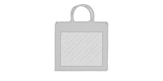 Sac en toile de jute Schiente - Marquage Verso