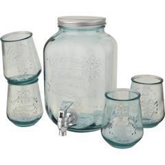 Ensemble 5 pièces en verre 400 ml et 4 L Jardin