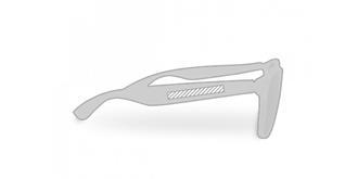 Lunettes de soleil avec monture translucide Makio - Marquage manche droite