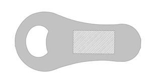 Décapsuleur en paille de blé Schyner - Marquage Recto