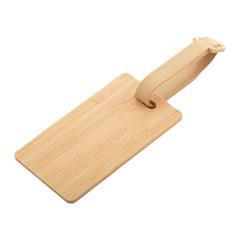 OBG PUB - Étiquette à bagage en bambou avec sangle Malaisia