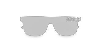 Lunettes de soleil en polycarbonate (PC) Cibelle - Marquage branche droite