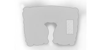 Ensemble de voyage gonflable 170T Cervipillow - Marquage branche gauche