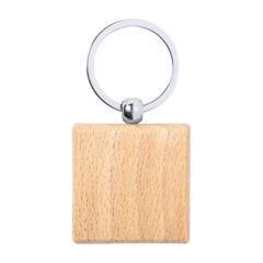 OBG PUB - Porte-clés en bois avec anneau en métal Wikoa