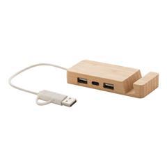 OBG PUB - Port Usb en bambou Avec 2 ports USB Marabou