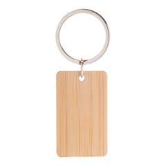 OBG PUB - Porte-Clés en bambou avec anneau en métal Mooly
