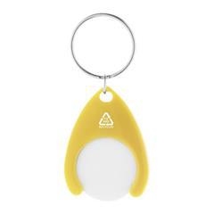 OBG PUB - Porte-clés en plastique recyclé avec jeton Nelias