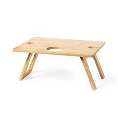 OBG PUB - Table de vin pliable en bambou Zarboc