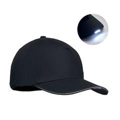 OBG PUB - Casquette en coton 200gr/m² LED à 5 pans Luiscap