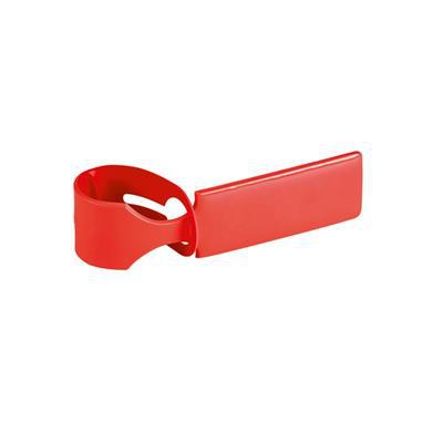 Identificateur de bagage en PVC Bagnamer Rouge