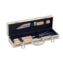 OBG PUB - Set de 3 ustensiles de barbecue en acier Axelotte