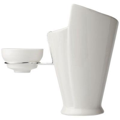 Porte-frites et porte-sauce en céramique Sult Blanc
