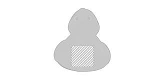 Canard de bain en caoutchouc PVC Ente - Marquage Recto