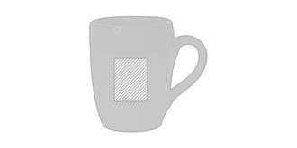 Tasse bicolore en argile durable Lexus - Impression Droite