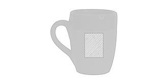 Tasse bicolore en argile durable Lexus - Impression Gauche