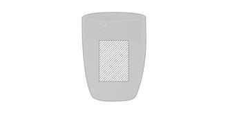 Tasse bicolore en argile durable Lexus - Marquage Recto