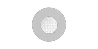 Balle antistress en mousse de plastique PU Roundy - Marquage Recto