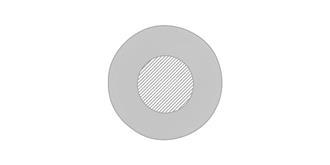 Balle antistress en mousse de plastique PU Roundy - Marquage Verso