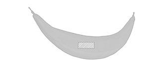 Hamac pour camping tenace en nylon recyclé Campro - Impression Haut