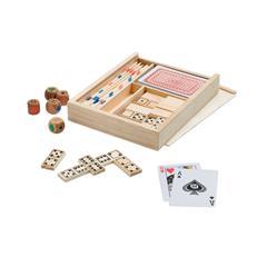 OBG PUB - Set de jeux familiale 4 en 1 en bois Playpool