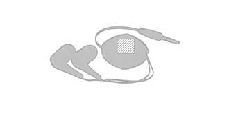 Écouteurs rétractables stéréo en plastique Soundy - Marquage Recto