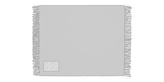 Couverture d’été motif classique acrylique Zannia - Marquage Recto