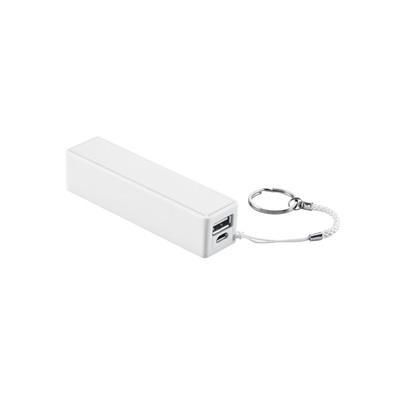 Batterie portable de 2000 mAh en ABS Biggs Blanc