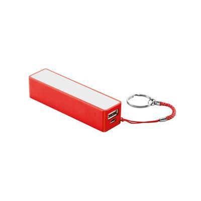 Batterie portable de 2000 mAh en ABS Biggs Rouge
