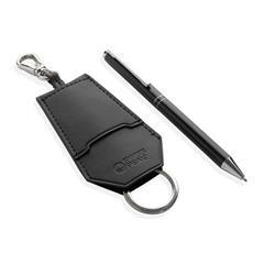 OBG PUB - Set porte-clés avec stylo en aluminium Kitane