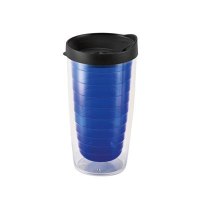 Verre de voyage 450 ml en plastique PP Girol Bleu