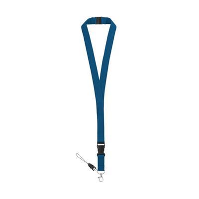 OBG.PUB - Lanyard en polyester avec mousqueton métal Murra Bleu Lanyard en polyester avec mousqueton métal Murra Bleu
