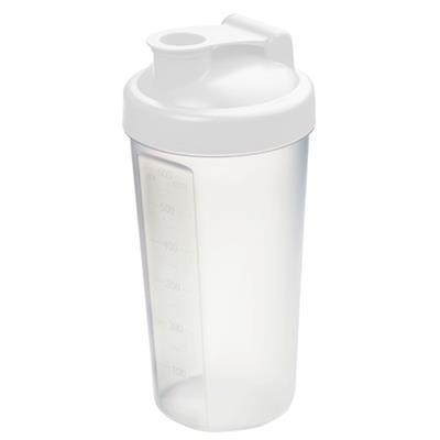 Gourde de sport Shaker en plastique 700 ml Malia Blanc